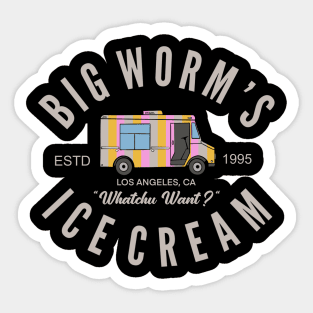 Big Worm’s Ice Cream Sticker